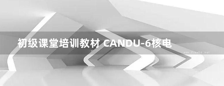 初级课堂培训教材 CANDU-6核电厂系统与运行 核岛系统 一 (邹正宇) (2010版)